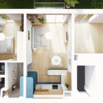 Byt Karlín IV, 0,5 Studio, 2021