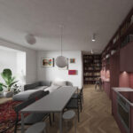 Byt Dejvice, 0,5 Studio, spolupráce Viktorie Bon, 2026