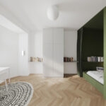 Byt Dejvice, 0,5 Studio, spolupráce Viktorie Bon, 2026